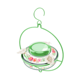 Nature's Way Green Decorative Glass Top-Fill Hummingbird Feeder 13 oz