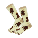 E & S Imports Pet Lover Socks Red Dachshund Dog, Unisex, One Size Fits Most 