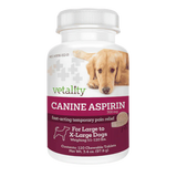 Vetality Canine Aspirin- Fast Acting Pain Relief for Dogs Over 50 lbs 120 ct