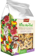 A&E Vitapol Vita Herbal Fruit & Vegetable Mix Small Animal Treat 100 gm