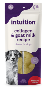 Intuition Collagen & Goat Milk Recipe Original Flavor Chews for Medium Dogs 2 ct