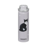 E & S Imports Serengeti Black & White Cat Stainless Steel Water Bottle 24 oz