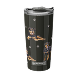 E & S Imports Serengeti Rottweiler Stainless Steel, Vacuum Insulated Tumbler with Spill Proof Lid 20 oz