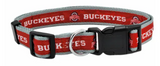 Pets First Ohio State Buckeyes Satin Adjustable Dog Collar