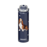 E & S Imports Serengeti Basset Hound Water Bottle 24 oz