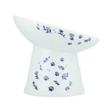 Necoichi Nordic Blue Tilted Stress Free Raised Porcelain Cat Bowl 