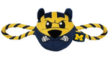 Pets First Michigan Wolverines Mascot Rope Dog Toy 25 in