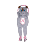 Growl Jungle Tugz Rock the Rhino Plush & Rope Tug Dog Toy 21 in