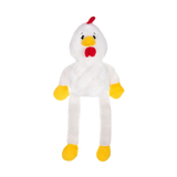 Growl Pulldozers Chuck the Chicken Plush Dog Toy 21 in