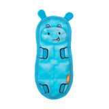 Growl Zoo Matz Hugo the Hippo Plush Dog Toy 9.5 in