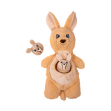 Growl Sidekicks Kanga & Joey Plush Burrow Dog Toy 14 in