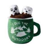 Pet Fringe Studio Wagsdale Holiday Hot Cocoa Squad Plush Dog Toy 6.5 in