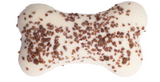 A&E Lolo Pets Classic LoLo Mini Vanilla Bone Shaped Cake Dog Treat 3 in