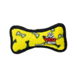 Tuffy's JR. Yellow Bone Plush Durable Dog Toy 6.5 in