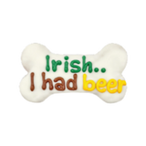 Bosco & Roxy St. Patrick's Day Irish I Had a Beer Dog Cookie Treat 