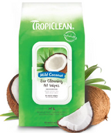 Tropiclean Wax, Debris & Odor Remover Ear Cleaning Dog & Cat Wipes 50 ct