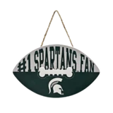 Pets First Michigan State Spartans Football Shaped Sign 