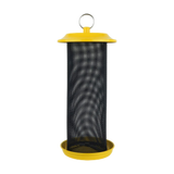 Nature's Way Yellow Sunglow Metal Mesh Thistle Seed Wild Bird Feeder 2 qt