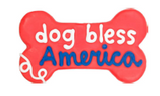 Bosco & Roxy Patriotic Dog Bless America Dog Treat Cookie 6 in