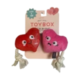 Pet Fringe Studio Valentine's Day Can't Be Ap-Heart Plush & Rope Dog Toy 12 in