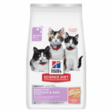 Hill's Science Diet Kitten Sensitive Stomach & Skin Salmon & Brown Rice Recipe Dry Cat Food