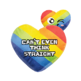 Fuzzyard Pride Can't Think Straight Heart Plush Dog Toy 