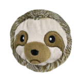 Petlou EZ Squeaky Sloth Ball Stuffing-Free Dog Toy 4 in
