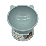 Kole Imports Easy-Feed Tilted Elevated Cat Food Bowl 