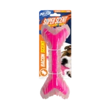 Nerf TPR Super Scent Bacon-Scented Bone Dog Chew Toy 9 in