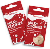 Spunky Pup Holiday Milk & Cookies All Natural Peanut Butter Flavored Dog Treats 4 oz
