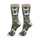 E & S Imports Life is Better With a French Bulldog Socks 