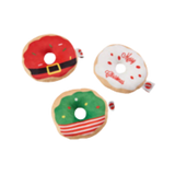 Spot Holiday Glazed Donut with Catnip & Crinkle Cat Toy, Assorted 4 in
