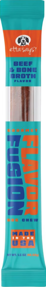 Etta Says! Gourmet Flavor Fusion Beef & Bone Broth Flavor Dog Chew each