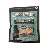 Northwest Naturals Raw Rewards Premium Treats Freeze Dried Chicken Necks for Dogs & Cats 4 oz