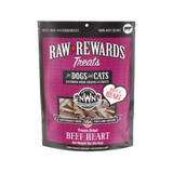 Northwest Naturals Raw Rewards Treats Freeze Dried Beef Heart for Dogs & Cats 3 oz