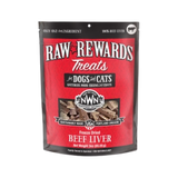 Northwest Naturals Raw Rewards Treats Freeze Dried Beef Liver for Dogs & Cats 3 oz