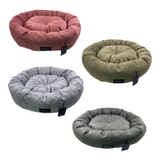 Kenneth Cole Upholstery Round Pet Bed, 28 inch