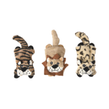 Spot Lil Spots Flat Cats Plush Dog Toy, Assorted 5 in