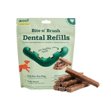 Woof Bite n' Brush Dental Refills Dog Treats 8 oz