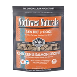 Northwest Naturals Raw Frozen Nugget Diet for Dogs Chicken & Salmon Recipe 