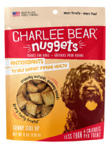 Charlee Bear Nuggets Sunny Side Up Crunchy Dog Treats with Antioxidants 8 oz