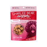 Charlee Bear Nuggets Straw-Beary Swirl Crunchy Dog Treats for Skin & Coat Health 8 oz