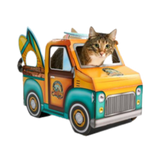 Royal Pet HAPPYCAT Vintage Surf Truck Cat Scatcher 