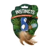 Smartykat Instincts Chatty Chirp Plush HappyNip Silvervine & Catnip Electronic Sound Cat Toy 