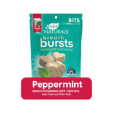 Ark Naturals Breath Bursts Peppermint Sticks Medium/Large Dental Dog Treats 6 oz