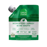 Open Farm Homestead Turkey Bone Broth Meal Topper for Dogs & Cats 12 oz