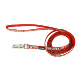 Coastal Pet Products Li'l Pals Charming Ribbon Overlay Dog Leash-Li'l Mushrooms 3/8 in x 6 ft