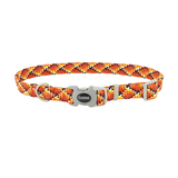 Coastal Pet Products Pro Active Adjustable Woven Reflective Dog Collar- Burning Blocks