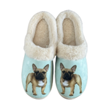 E & S Imports Tan French Bulldog Snugg Slippers