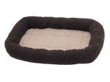 Happy Tails Crate Bolster Pet Bed- Sable